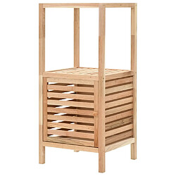 Maison Chic Armoire de salle de bain,Meuble de rangement,Meuble haut Bois de noyer 39,5x35,5x86 cm -GKD251128