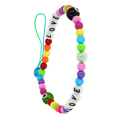 Avizar Bijou Téléphone Bracelet Love Circonférence 25cm Collection Lovely Multicolore