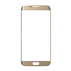 Wewoo Vitre or pour Samsung Galaxy S7 Edge / G935 Lentille extérieure en verre pièce détachée