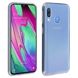 Avizar Coque Galaxy A40 Silicone Gel Protection Anti-rayures Ultra-Fine Transparent