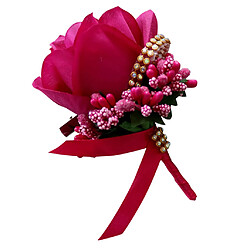 Avis Stimulation Broche Fleur Rose Épingle De Mariage Corsage Épingle Rose Rouge