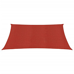 Helloshop26 Voile d'ombrage 160 g/m² 2 x 2 m PEHD rouge 02_0009252