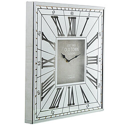 Horloge Murale Alexandra House Living Gris Argenté Verre 49 x 49 x 4 cm