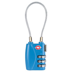 Wewoo Cadenas alliage de zinc, mot passe à 3 chiffres, à bagages TSA Lock (bleu)