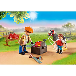 Acheter Playmobil® Playmobil Maréchal-Ferrant et Véhicule - 51 Pièces