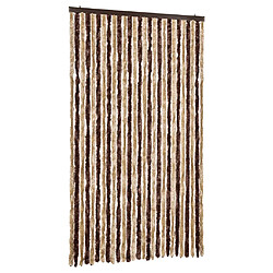 vidaXL Moustiquaire beige et marron clair 118x220 cm chenille