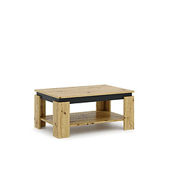 Vivaldi Table Basse Turia Chene Artisan/Noir