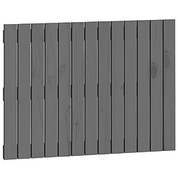 vidaXL Tête de lit murale Gris 82,5x3x60 cm Bois massif de pin