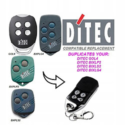 GUPBOO Télécommande Universelle de Rechange Nouveau compatible DITEC GOL4, BIXLP2, BIXLS2, BIXLG4