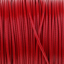 Avis Bijoux de bricolage cordon de coton ciré 82m fabrication de perles de fil 2mm rouge