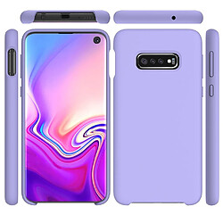 Coque en silicone liquide mou violet pour votre Samsung Galaxy S10e