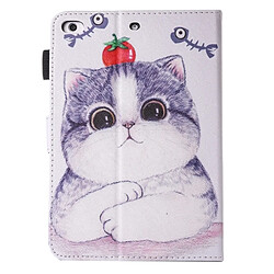 Avis Wewoo Coque pour iPad mini 4/3/2/1 Peinture Tomate et Chat Motif Horizontal Housse en cuir avec support porte-monnaie fentes cartes fente stylo