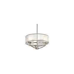 Elstead Lighting Chandelier Saldana 3x40W Argent