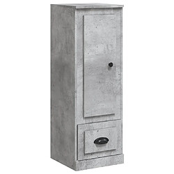 vidaXL Buffet haut gris béton 36x35,5x103,5 cm bois d'ingénierie