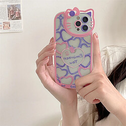 GUPBOO Étui pour iPhone11ProMax Plein écran graffiti love niche étui pour téléphone portable transparent