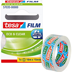 tesa Film Ruban adhésif Eco & Clear, 15 mm x 10m,transparent ()