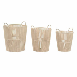 Set de basket DKD Home Decor Beige Métal 42 x 42 x 51 cm