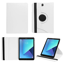 Xeptio Housse Samsung Galaxy Tab S3 9.7 pouces rotative - Etui coque blanc