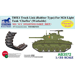 T85E1 Track Link (Rubber Type) For M24 Light Tank Chaffee (Workable- 1:35e - Bronco Models