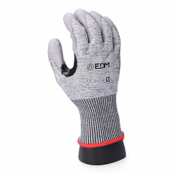 Avis Gants de travail EDM K-Rock Anti-coupure Gris Polyuréthane Nitrile - 7