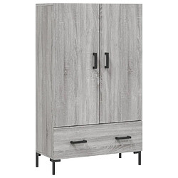 vidaXL Buffet haut sonoma gris 69,5x31x115 cm bois d'ingénierie