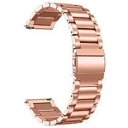 Bracelet en métal 20 mm, fermeture rapide, or rose pour votre Garmin Vivomove 3/Garminmove 3