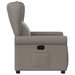 Avis vidaXL Fauteuil inclinable Taupe Tissu