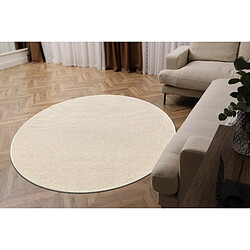 Acheter RUGSX Tapis NEPAL 2100 cercle naturel, crème - laine, double face cercle 160 cm