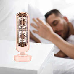 Ventilateur De Refroidissement De Bureau USB Portable De Table Vent Fort Maison Chambre Voyage Rose pas cher