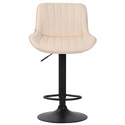 Non Tabouret de bar Lentini simili cuir noir