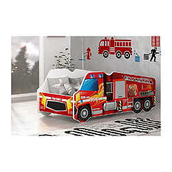 Kids Literie Lit Camion Pompier 70x140 Thème