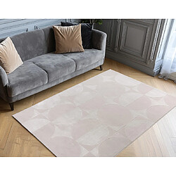 Lisa Design Telio - tapis rectangulaire motif géométrique - taupe pas cher