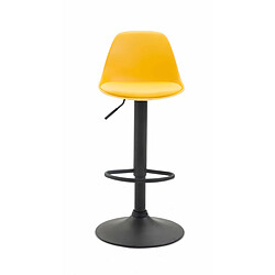 Non Tabouret de bar Kiel simili cuir noir