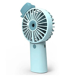 Mini Ventilateur Portable à 3 Vitesses Ventilateur de Bureau de Refroidissement USB Rechargeable de Poche COULEUR BLEUE