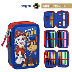 Pochette à crayons triple The Paw Patrol Bleu 12,5 x 6,5 x 19,5 cm