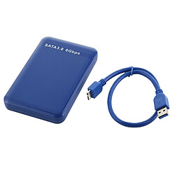 Wewoo Boîtier de disque dur externe pour 6 Gbps SATA 3.0 à USB 3.0 2,5 pouces (bleu) pas cher