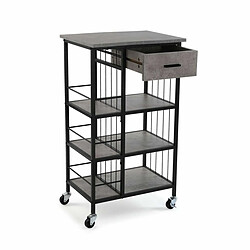 Chariot de Cuisine Versa Gris Bois MDF 37 x 89,5 x 50 cm