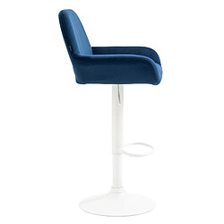 Avis Non Tabouret de bar Braga velours blanc