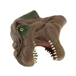 Avis Simulation Tyrannosaurus Tête Marionnette À Main Dinosaure Figure Jouet Enfants Jouet Marron