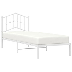 Avis Maison Chic Lit adulte - Cadre de lit métal avec tête de lit,Structure du lit Contemporain pour chambre blanc 80x200 cm -MN34432