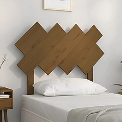 Maison Chic Tête de lit scandinave,Meuble de chambre Marron miel 92x3x81 cm Bois massif de pin -MN24833