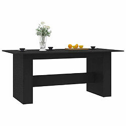 Avis Maison Chic Table de salle à manger,Table à dîner Noir 180 x 90 x 76 cm Aggloméré -GKD71824