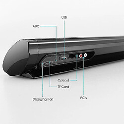 Acheter Universal Sound Bar Mur en haut-parleur Home Theatre Enceintes informatiques de théâtre | Conférenciers portables (noir)