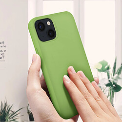 Acheter Avizar Coque iPhone 13 Mini Silicone Semi-rigide Finition Soft-touch vert tilleul