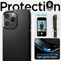 Spigen Sgp Spigen Liquid Air Coque Compatible avec iPhone 14 Pro - Noir Mat pas cher