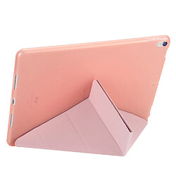 Avis Etui en PU stand en origami or rose pour votre Apple iPad Air 10.5 (2019)/Pro 10.5 pouces (2017)