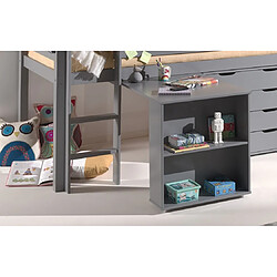 Vipack Bureau de Lit Enfant Pino 94cm Gris