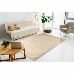 Acheter Paris Prix Tapis Uni Doux à Poils Longs Rabbit Ivoire 160 x 230 cm