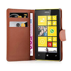 Cadorabo Coque Nokia Lumia 520 / 521 Etui en Brun