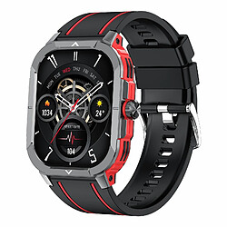 Yonis Montre Connectée Sport Étanche Rouge IP68